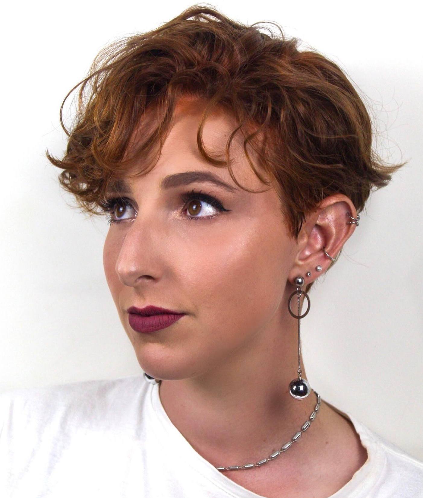 Messy Tapered Pixie for Wavy Hair
