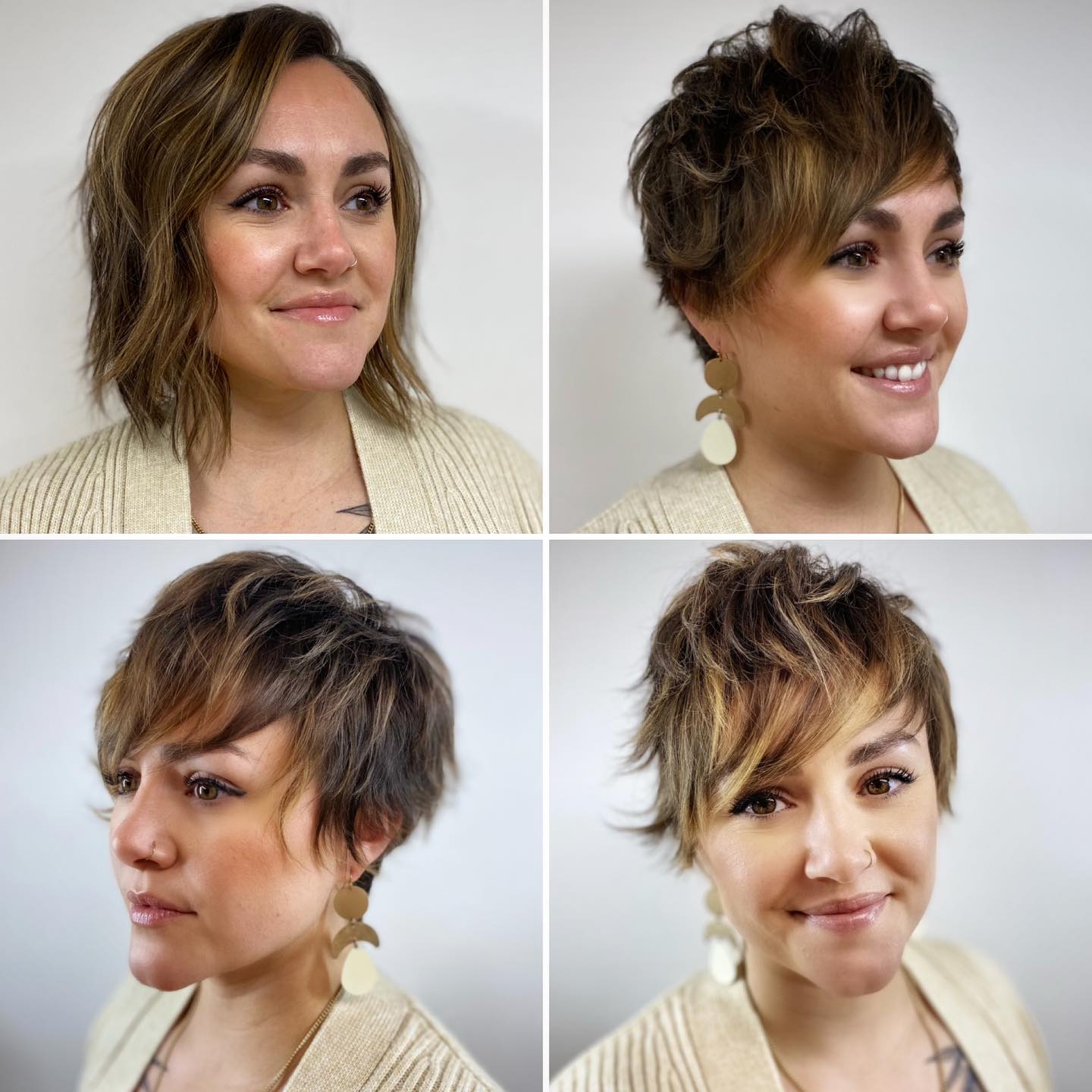 Cute Choppy Pixie Shag Makeover
