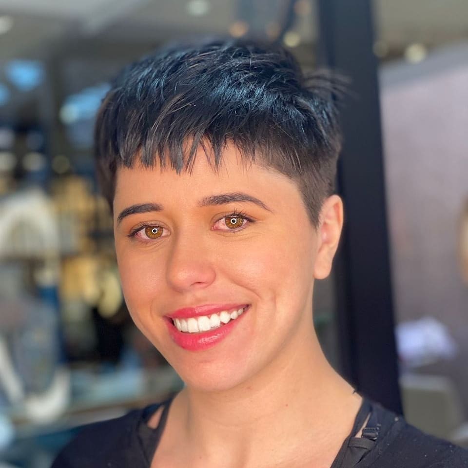 Choppy Undercut Pixie with Baby Bangs